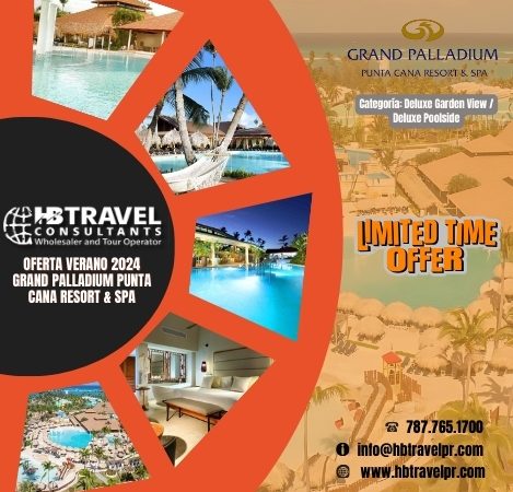 Oferta Verano 2024 Grand Palladium Punta Cana Resort & Spa